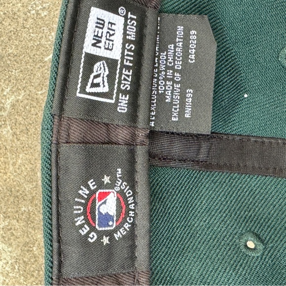 Kith x New Era New York Yankees Long Bill Low Crown Green Strapback Hat - Picture 7 of 8